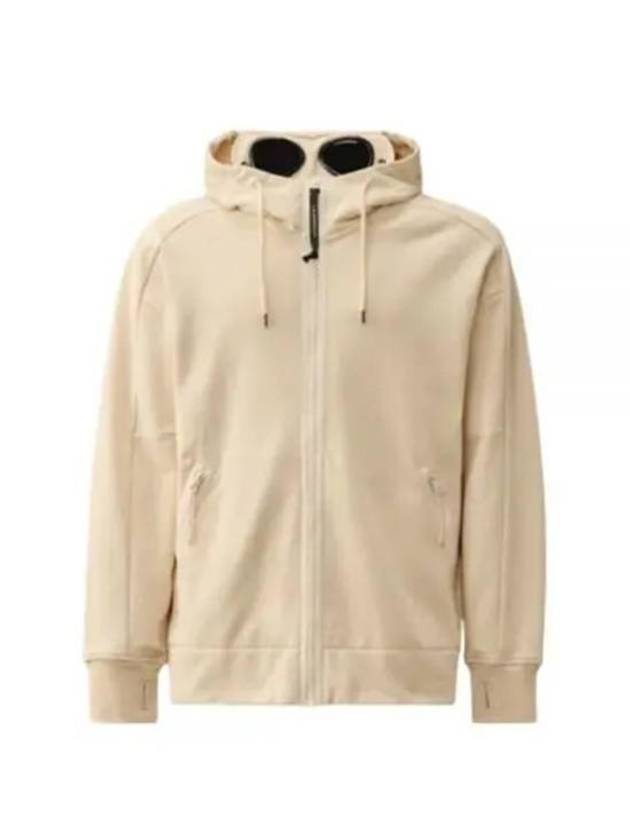 Diagonal Raised Fleece Goggle Hooded Jacket Beige - CP COMPANY - BALAAN 2