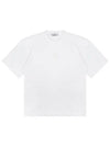 Fissato Effect Compass Embroidery Logo Short Sleeve T-shirt White - STONE ISLAND - BALAAN 2