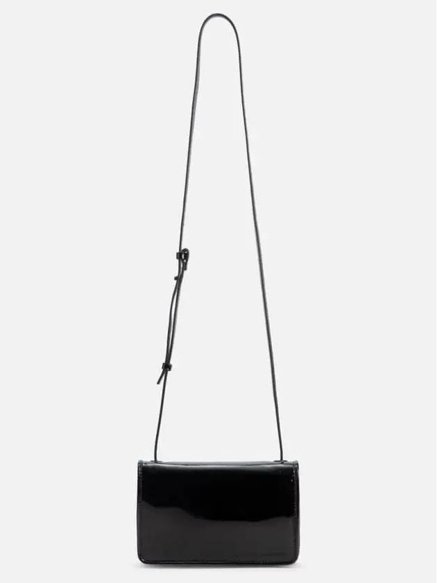 Metallic Face Logo Front Glossy Crossbody Bag - ACNE STUDIOS - BALAAN 4