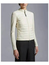 Women's Padded Down Cotton Zip-Up Jacket White - MONCLER - BALAAN 6