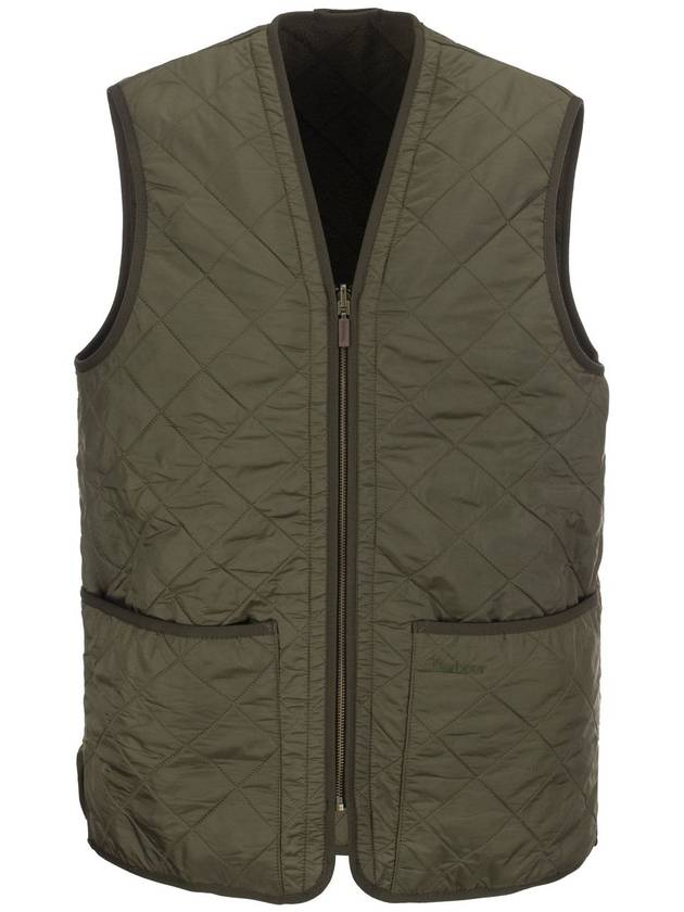 Men's Polar Quilt Zipper Liner Vest Olive - BARBOUR - BALAAN 2