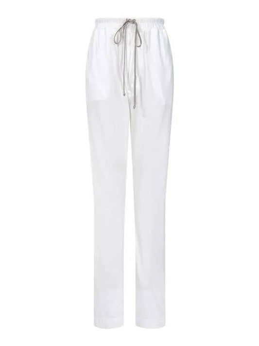 WOMEN DRKSHDW Berlin Drawstring Pants White - RICK OWENS - BALAAN 1