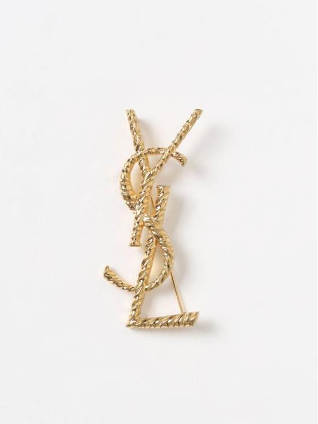 Opyum Ysl Twisted Brooch In Metal Gold - SAINT LAURENT - BALAAN 2