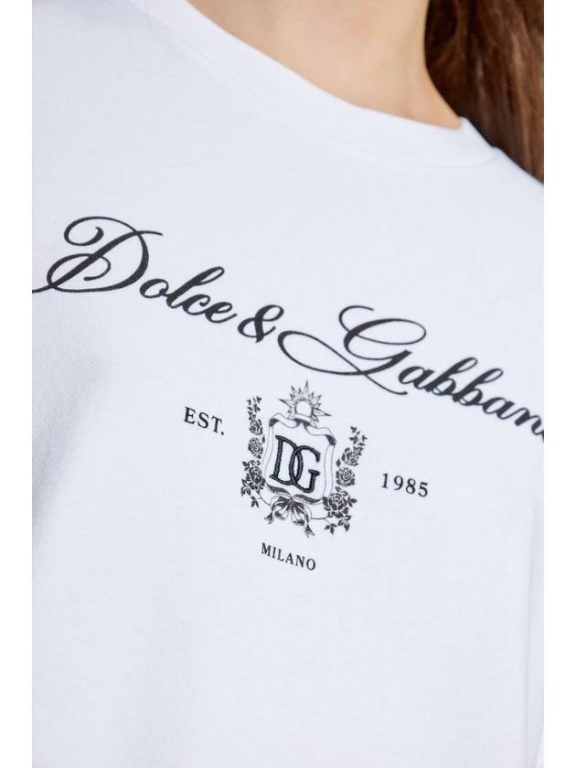 Dolce & Gabbana T-shirt With Logo, Women's, White - DOLCE&GABBANA - BALAAN 5