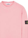 Logo Patch Crew Neck Sweatshirt Pink - STONE ISLAND - BALAAN 3