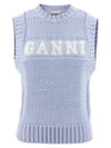 Cotton Rope Vest Poder Blue - GANNI - BALAAN 2