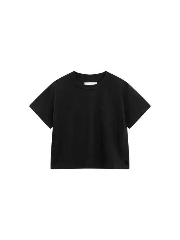 Women S Decorated Cotton T Shirt Black - SACAI - BALAAN 1