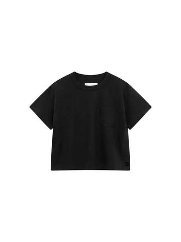 Women S Decorated Cotton T Shirt Black - SACAI - BALAAN 1