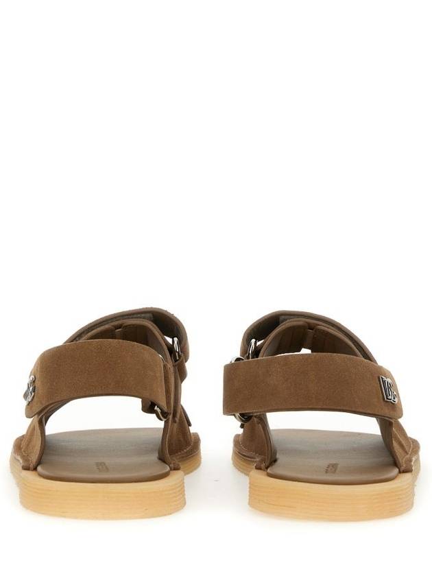 Dolce & Gabbana Touch-Strap Suede Sandals Shoes - DOLCE&GABBANA - BALAAN 3