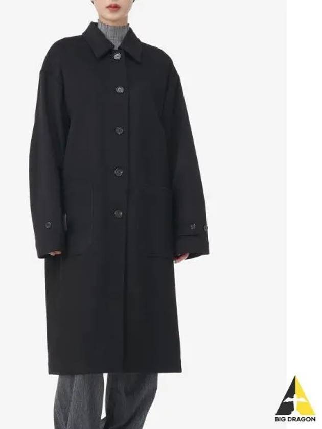 Helmut Lang Wool Maccoat Black N05HW103001 - HELMUT LANG - BALAAN 2