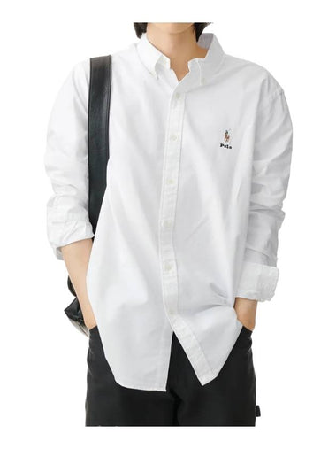 White Collection Custom Fit Classic Oxford Shirt White - POLO RALPH LAUREN - BALAAN 1