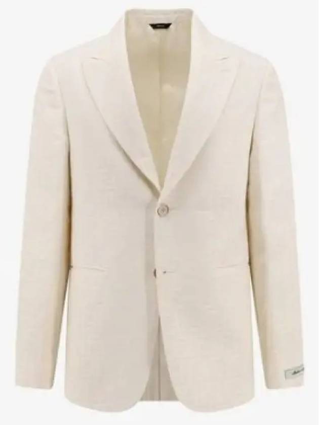 Motif Blazer Jacket Light Beige - FENDI - BALAAN 2