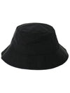 Embroidered Logo Bucket Hat Black - CP COMPANY - BALAAN 3