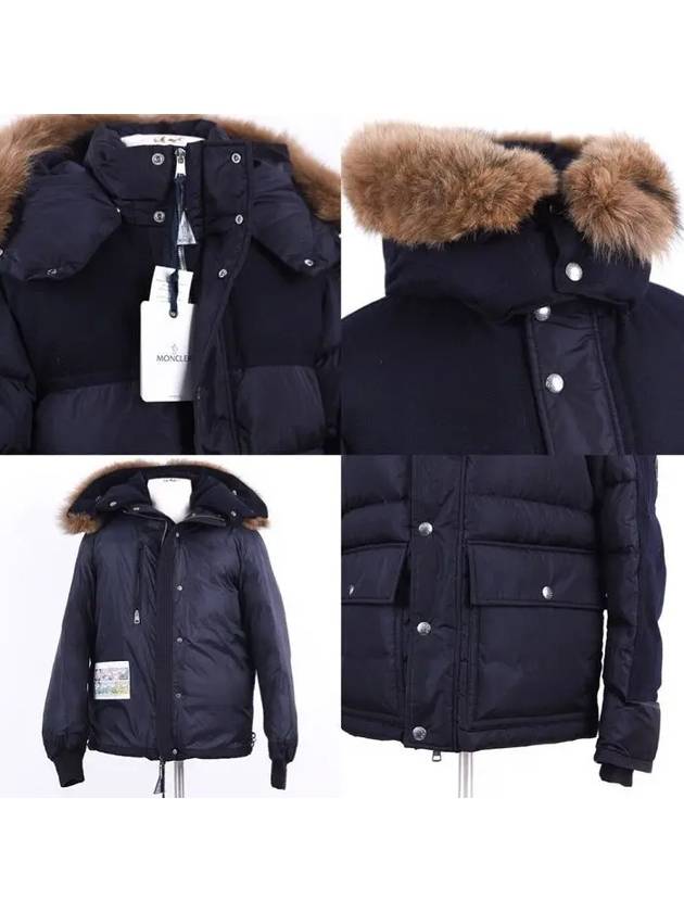 Logo Patch Fur Down Quilted Padding Jumper ALPHAND 4187325 - MONCLER - BALAAN 8