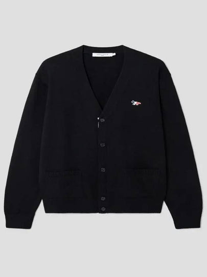 Tricolor Fox Patch Classic Cardigan Black - MAISON KITSUNE - BALAAN 2