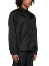 Triangle Logo Re-Nylon Long Sleeve Shirt Black - PRADA - BALAAN 3