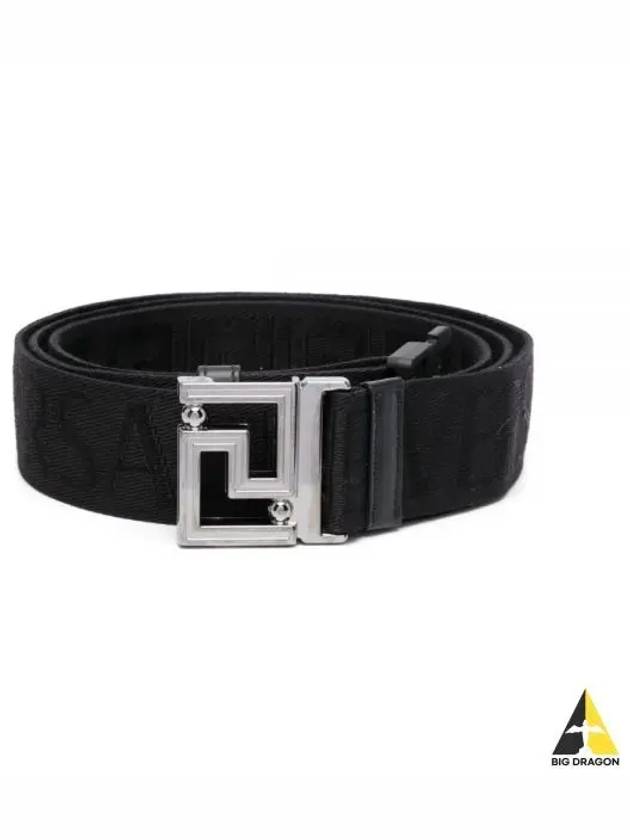 Reversible Allover Belt Black - VERSACE - BALAAN 2