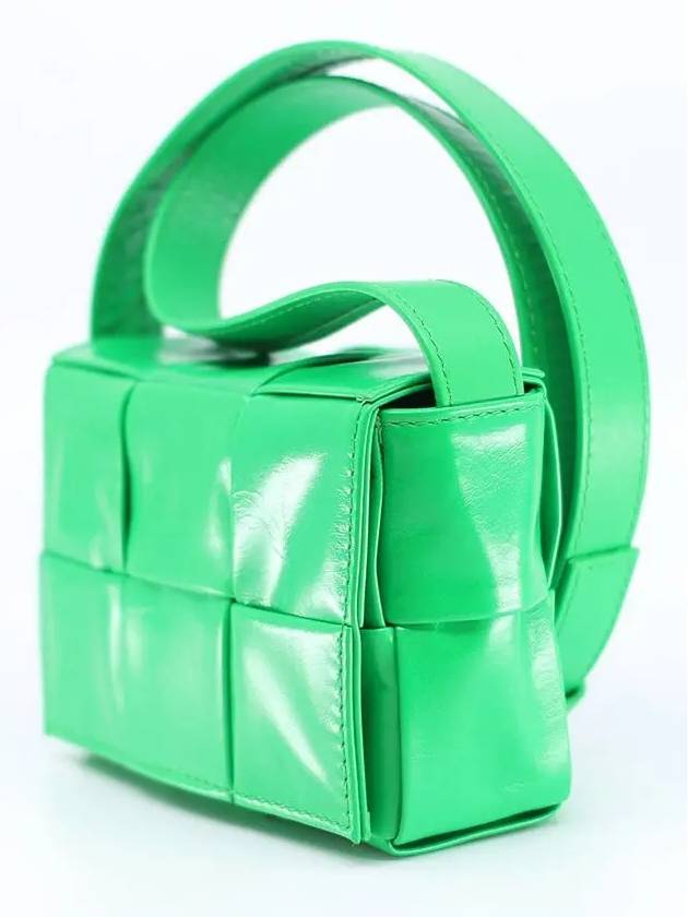 Cassette Small Leather Cross Bag Parakeet - BOTTEGA VENETA - BALAAN 4