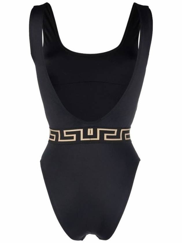 Women's Medusa Greca Waistband One Piece Swimsuit Black - VERSACE - BALAAN 3