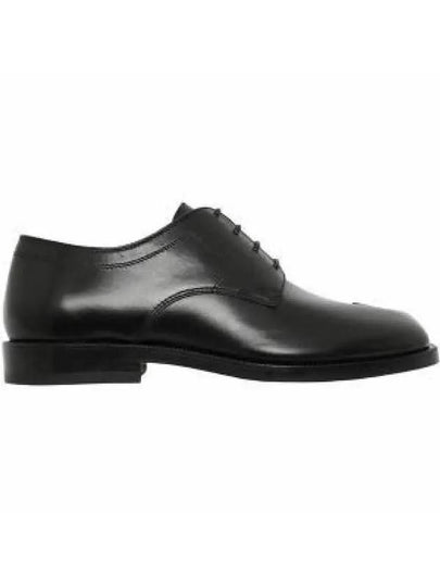 Tabi Lace Up Calf Leather Loafers Black - MAISON MARGIELA - BALAAN 2