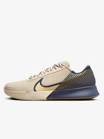 Court Vapor Pro 2 Premium Men s Hard Tennis Shoes Sanddrift Thunder Blue Gum Medium Brown Metallic Gold FN4741 101 698685 - NIKE - BALAAN 1