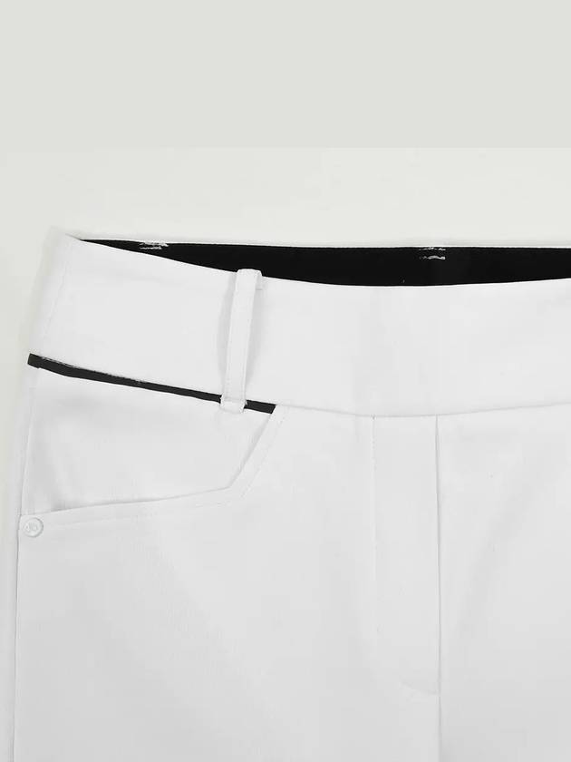 Drew High Waist Ribbed Bootcut Pants DF41PT04WHITE - DRUH GOLF - BALAAN 3