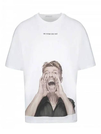 David Bowie Oversized Fit Short Sleeve T-Shirt White - IH NOM UH NIT - BALAAN 2