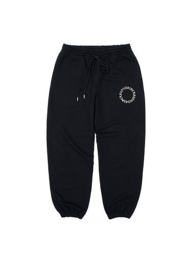 Ancient Metal Circle Logo Sweatpants Black - BLACKBLOND - BALAAN 1