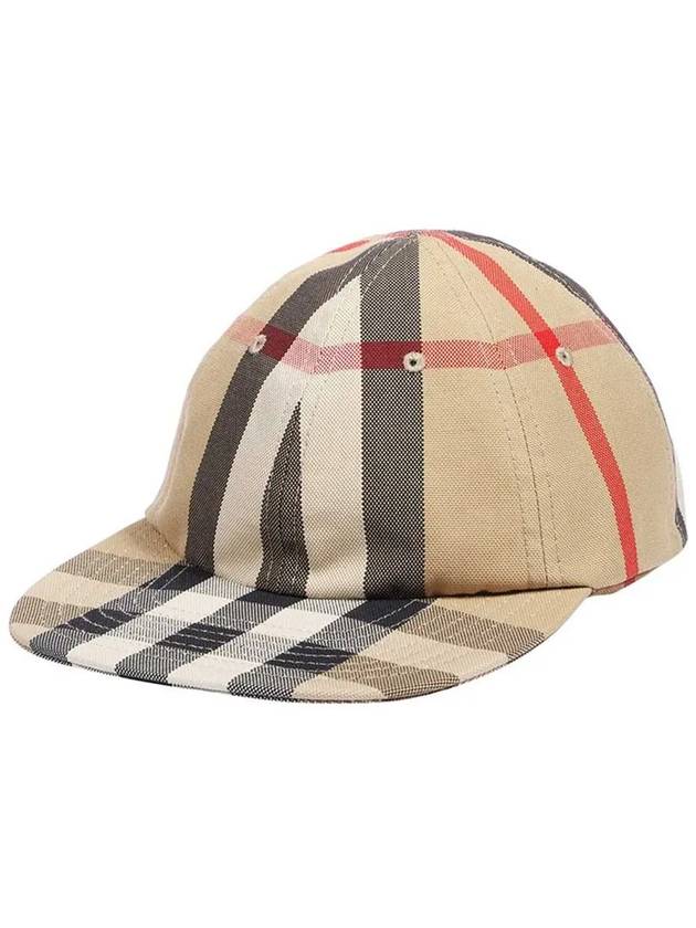 Reversible Vintage Check Cotton Ball Cap Archive Beige - BURBERRY - BALAAN 2