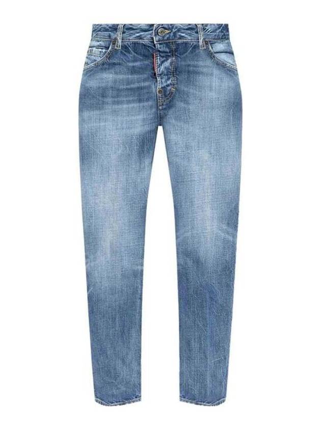 Cool Girl Crop Jeans Blue - DSQUARED2 - BALAAN 2