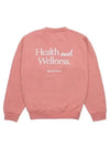 Logo Print Crew Neck Cotton Sweatshirt Pink - SPORTY & RICH - BALAAN 3