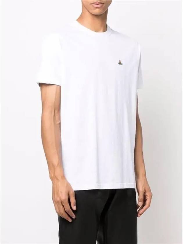 Chest ORB Logo Short Sleeve T-Shirt White - VIVIENNE WESTWOOD - BALAAN 4