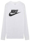 Men's Sportswear Long Sleeve T-Shirt White - NIKE - BALAAN 1