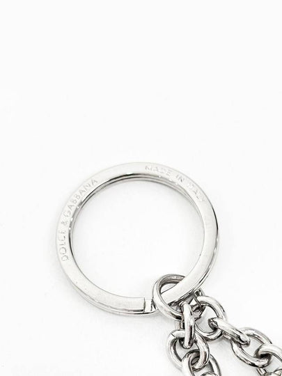 OS DG ping pong ball leather point lettering logo keyring - DOLCE&GABBANA - BALAAN 2