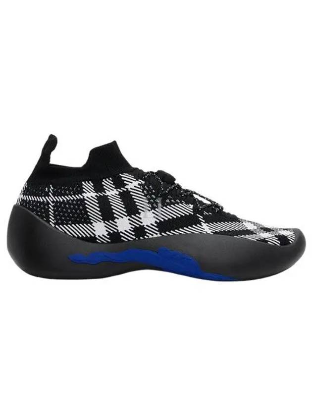 Check Knit Neptune Low Top Sneakers Eclipse - BURBERRY - BALAAN 2