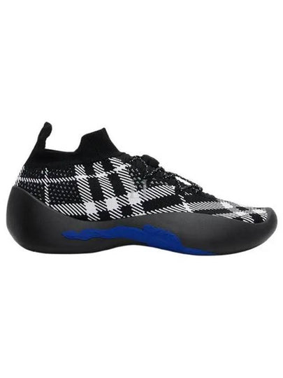 Check Knit Neptune Low Top Sneakers Eclipse - BURBERRY - BALAAN 2