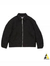 Back Logo Quilted Zip-Up Padding Black - ACNE STUDIOS - BALAAN 2