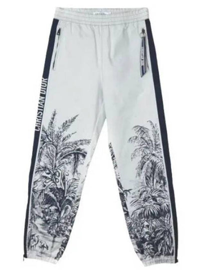 Logo Graphic Track Pants White - DIOR - BALAAN 2