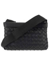 Intrecciato Classic Messenger Bag Black - BOTTEGA VENETA - BALAAN 2