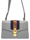 Women s 421882 Sylvie Small Gray Shoulder Bag Strap - GUCCI - BALAAN 1