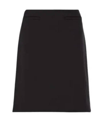 Luigia Wool A-Line Skirt Black - MAX MARA - BALAAN 1