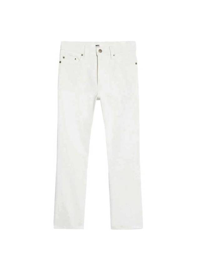 Pantalon Cropped Slim Fit Jeans White - AMI - BALAAN 2