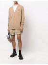 Signature Stitch V-neck Wool Cardigan Beige - MAISON MARGIELA - BALAAN 7