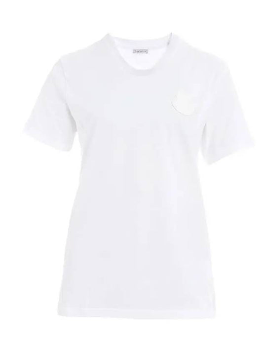 Big logo short sleeve tshirt white 8C759 00 V8161 033 - MONCLER - BALAAN 2