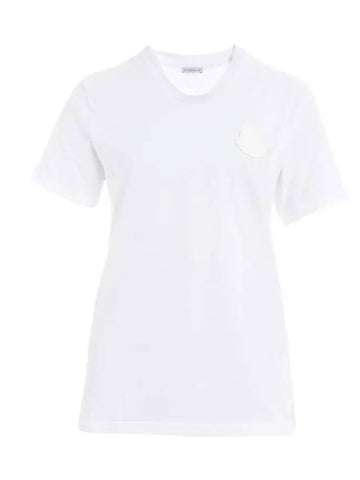 Big logo short sleeve tshirt white 8C759 00 V8161 033 - MONCLER - BALAAN 1