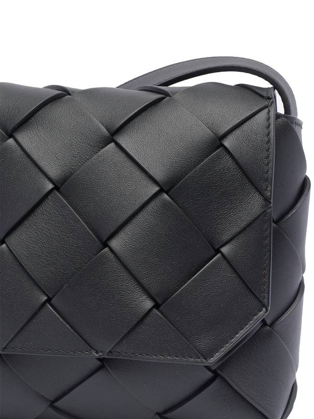 Diago Smooth Intrecciato Leather Cross Bag Black - BOTTEGA VENETA - BALAAN 5