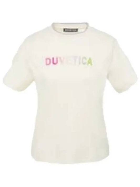 Kuron Ivory Women s Tops Short Sleeve T Shirt - DUVETICA - BALAAN 1