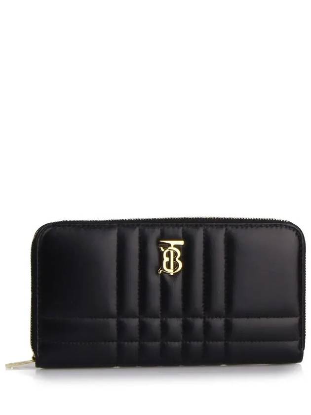 Quilted Leather Lola Ziparound Wallet Black Light Gold - BURBERRY - BALAAN 2