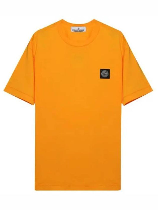 Logo patch t shirt men s short sleeve - STONE ISLAND - BALAAN 1