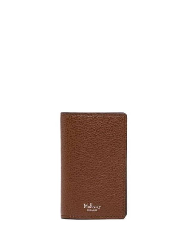 Small Classic Grain Leather Card Wallet Oak - MULBERRY - BALAAN 1